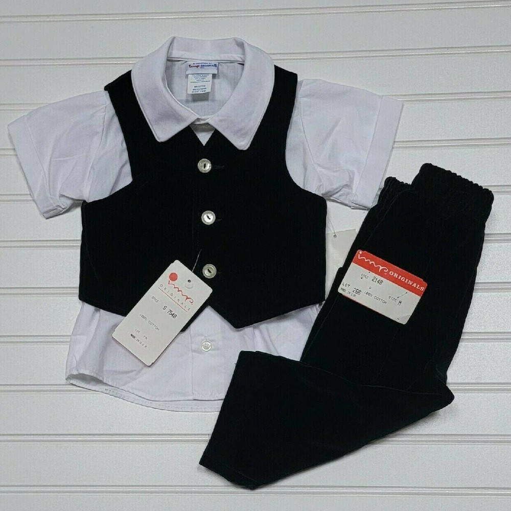 NWT Imp Originals Black Velvet Set